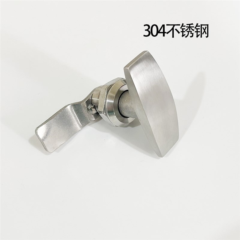 304不锈钢MS705-3U配电箱机电锂电设备箱柜圆柱T型旋转把手锁