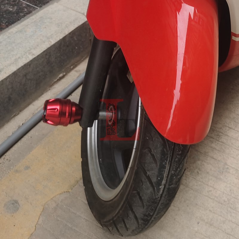 适用本田NS125LA改装防摔球排气管防摔棒柱前轮减震防摔块前叉杯