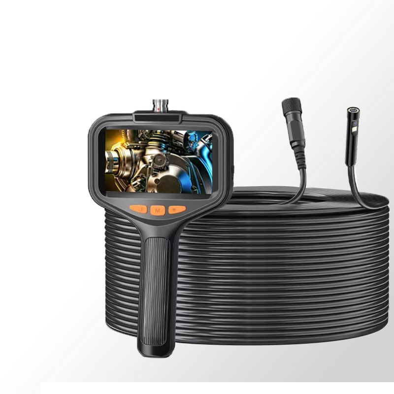 双镜工业管道内窥镜高清摄像下水道疏通检测汽车维修可视防水探头