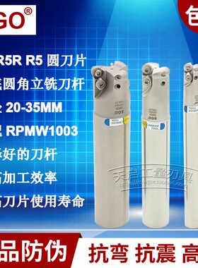 EGO数控平底圆鼻铣刀杆CNC加工中心铣床防震加硬牛鼻刀加长EMR5R