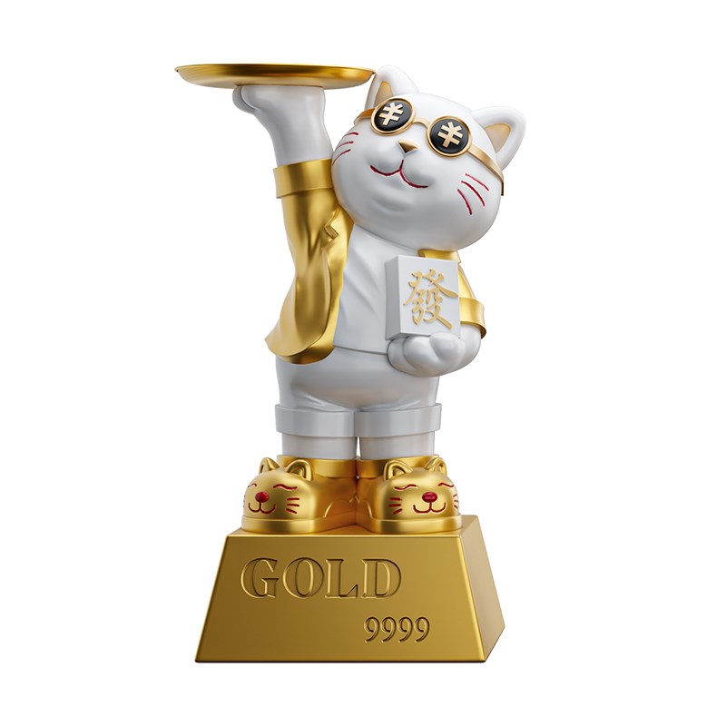 大型招财猫摆件开业送礼乔迁开业大吉生意兴隆招财猫落地高档摆件