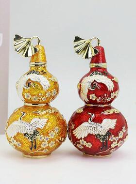 中式金属珐琅彩摆件工艺品创意家居葫芦风水玄关摆件送长辈送领导