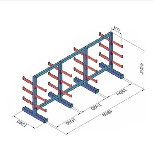 重型悬臂式货架板材布匹钢管管材铝材五金型材双面托臂材料架定制