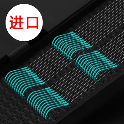 子线双钩成品鲫鱼专用2 4 5 6号进口3超细冬季袖钩绑好绣钩钓鱼钩