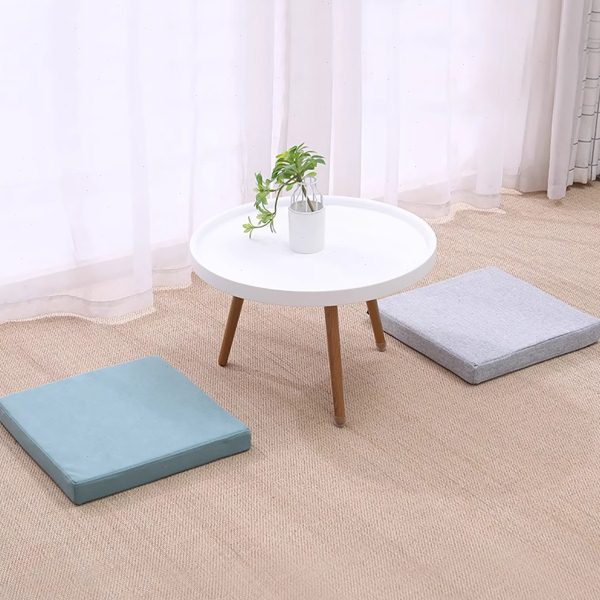 亚麻坐垫地板可拆洗冬季加厚蒲团日式方形客厅卧室榻榻米茶几坐垫