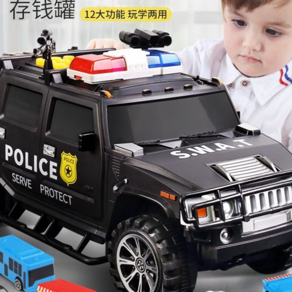 儿童存钱罐男孩运钞汽车2023年新款可存取只进不出密码指纹储蓄罐