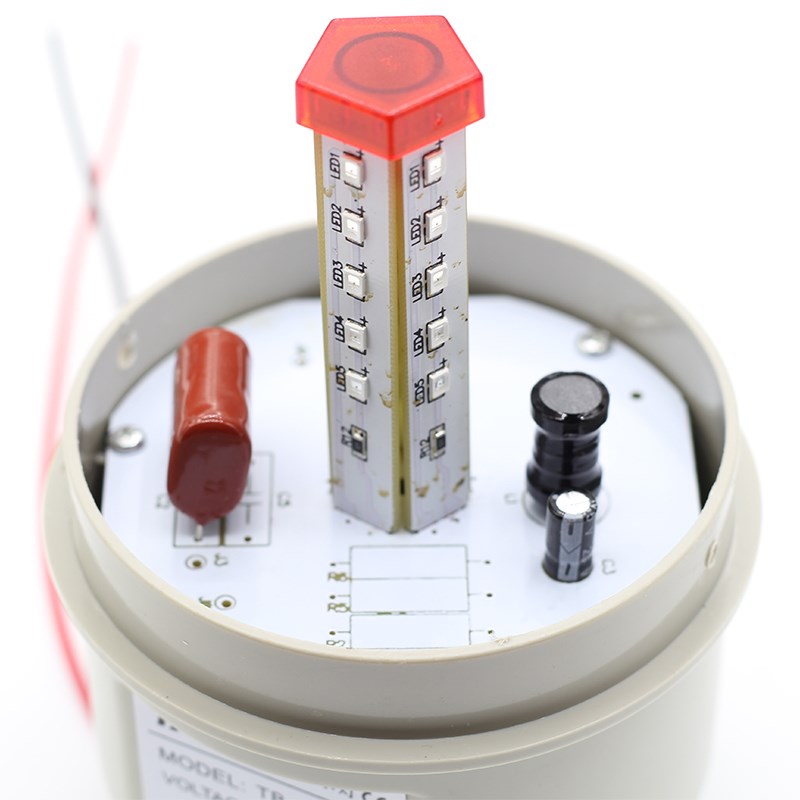 工厂警示灯LED声光报警器LTE-1101旋转警报灯闪亮无声12v24V220v