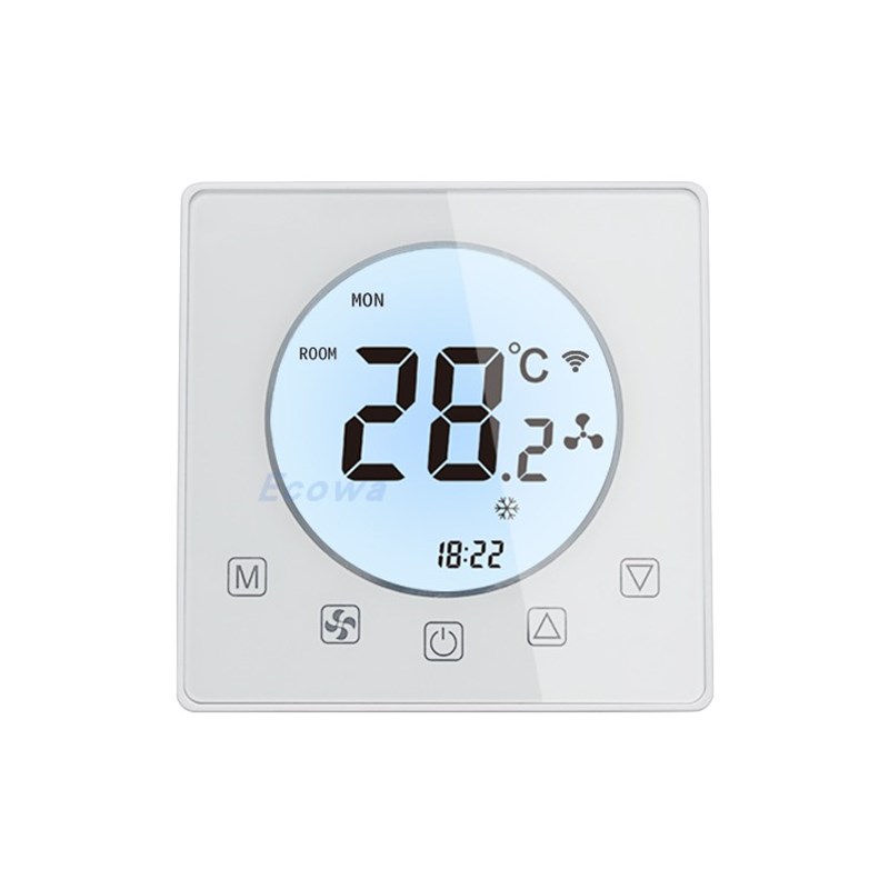 涂鸦智能液晶触屏中央空调控制面板 空调地暖二合一温控器