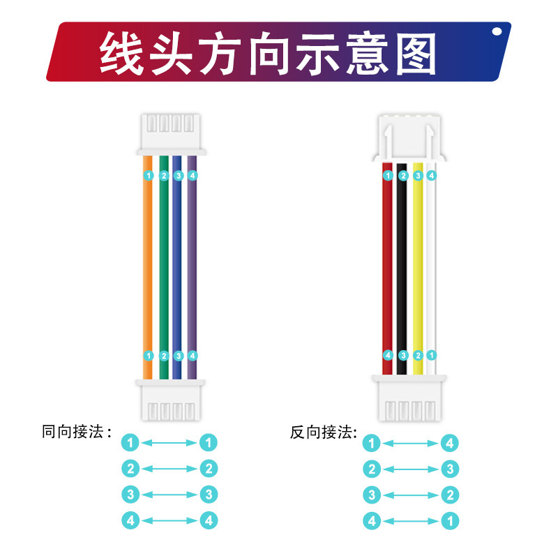 20AWG硅胶线 耐高温XH2.54端子线JST/B2B2p3p4p5p8p10p连接电子线