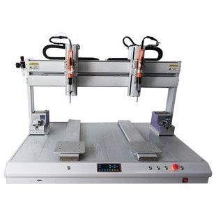 指纹锁自动锁螺丝机在线式吹气手持式全自动螺丝机平台双Y轴四轴