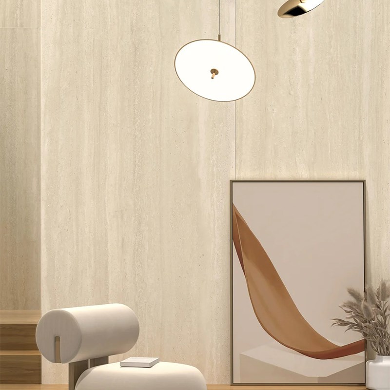 可弯曲柔性石材软质罗马洞石饰面板软石3d软瓷洞石板超薄瓷砖