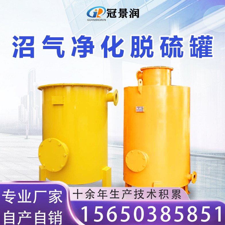 沼气脱硫净化器除臭过滤防腐蚀脱硫罐设备增压泵净化调压器脱硫塔
