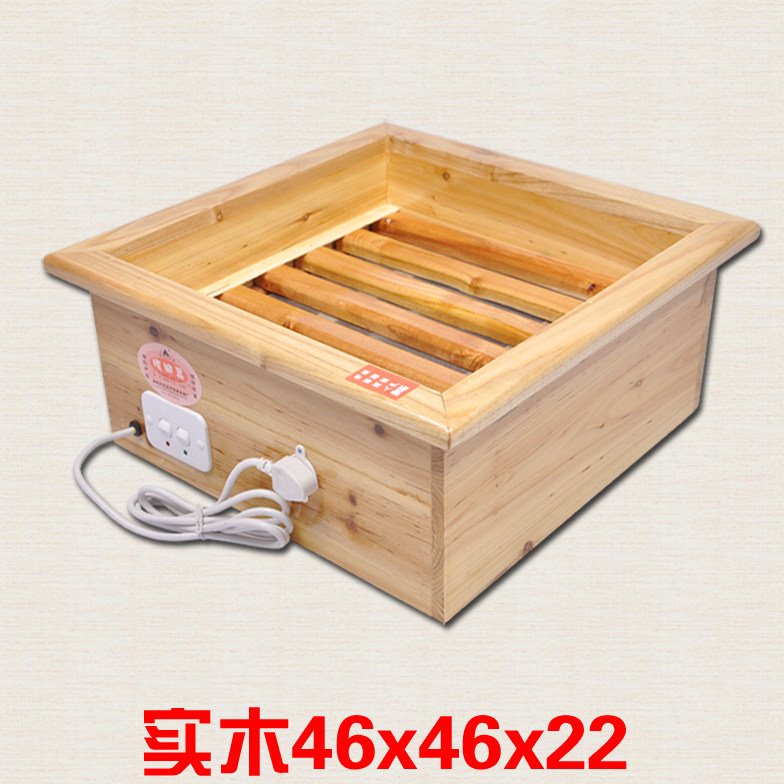 实木取暖器家用电热烤脚烤火炉烘脚烤火箱电火桶小型暖脚神器火箱