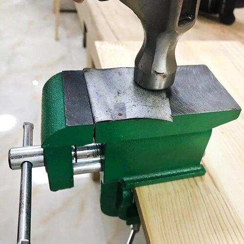 台钳带台砧小型桌虎钳大台面家台虎钳平面敲打平口钳多功能夹具