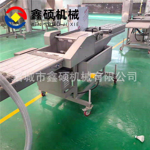 土豆条上浆机 红薯条藕条裹面糊机器浸浆机 刀鱼段挂浆油炸机厂家