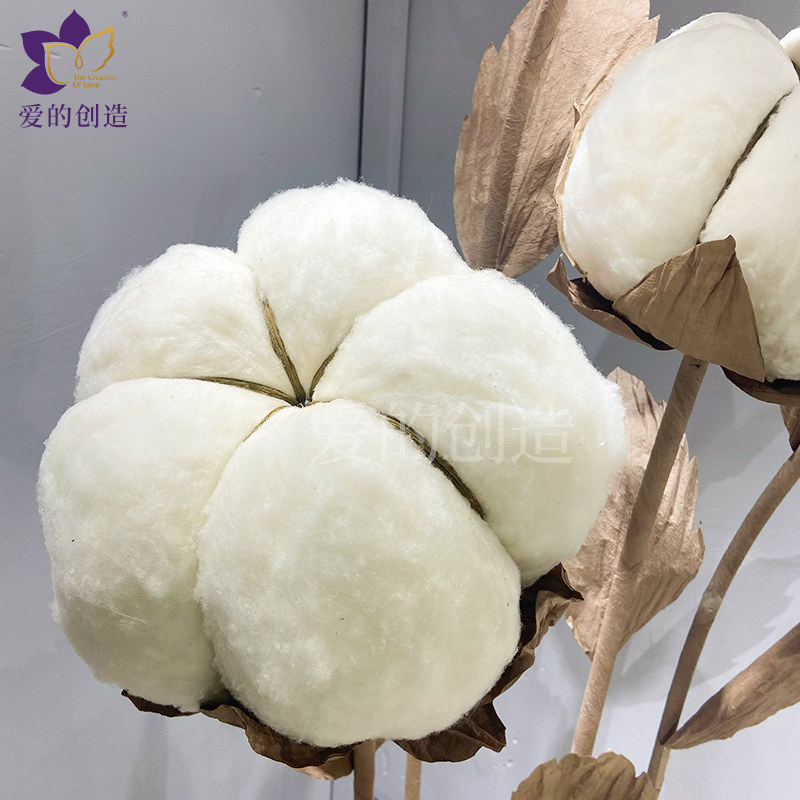 手工定制仿真棉花婚礼仿真花t桌布置全套橱窗摄影馆布置装饰道具