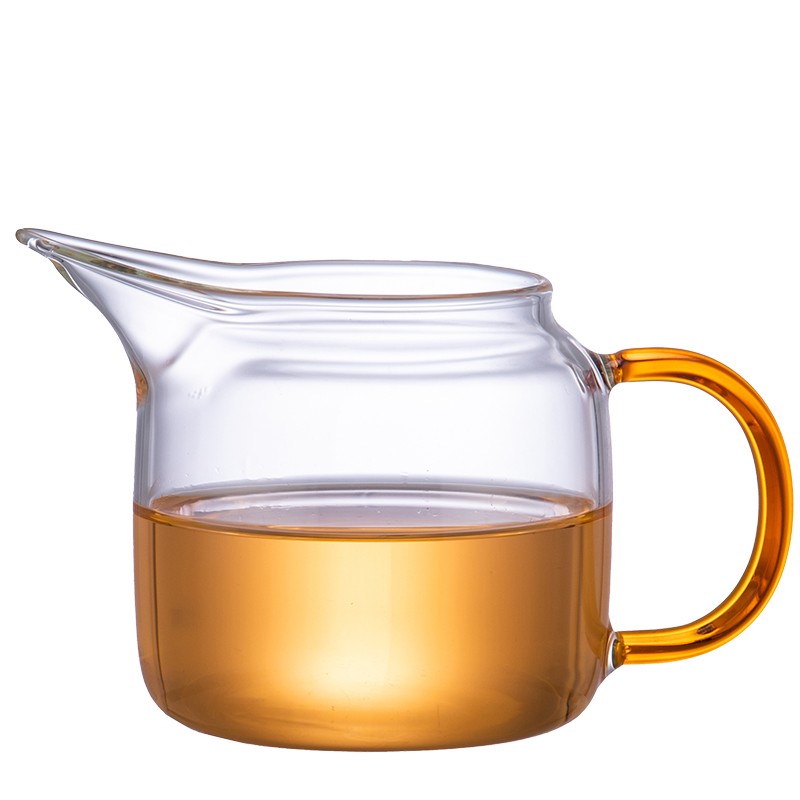 加厚分茶器公道杯茶漏玻璃茶海茶漏一体套装贪心杯功夫茶具杯