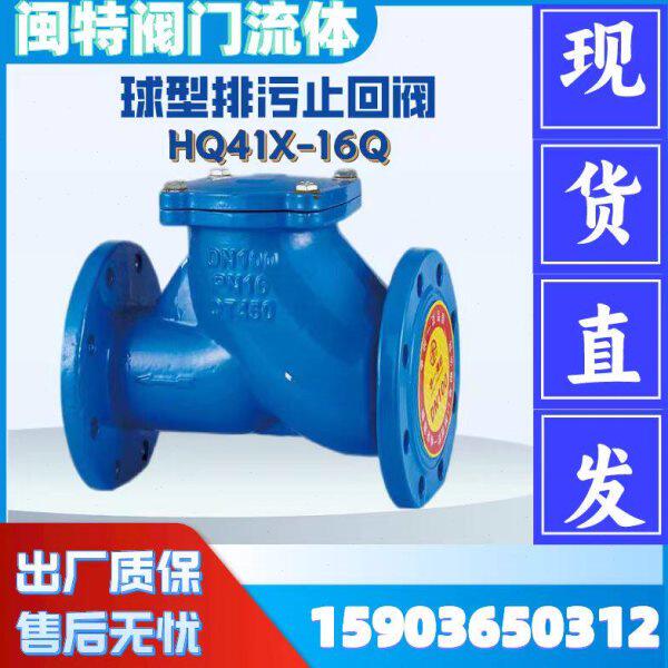 HQ41X球墨滚球止回阀排污止回管道污水自来水逆止阀506580100150