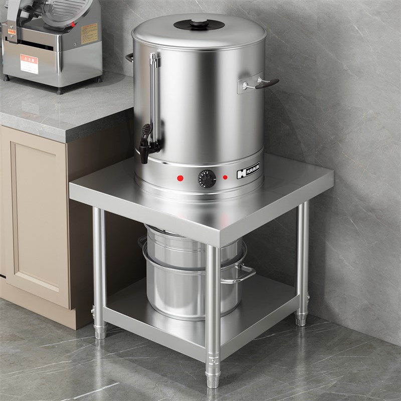 不锈钢厨房单层置k物架案板垫高双层落地切菜瓦斯罐灶台架桌面防