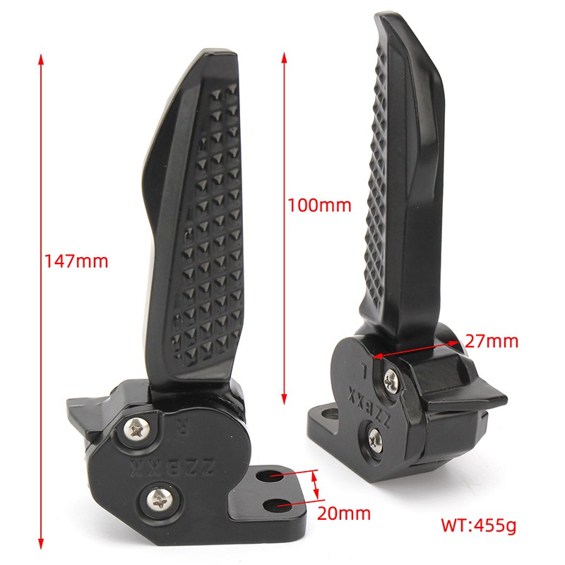 踏板机车豪AF125爵S1t25萌哥C125铝合金搁脚踏脚蹬支架脚踩