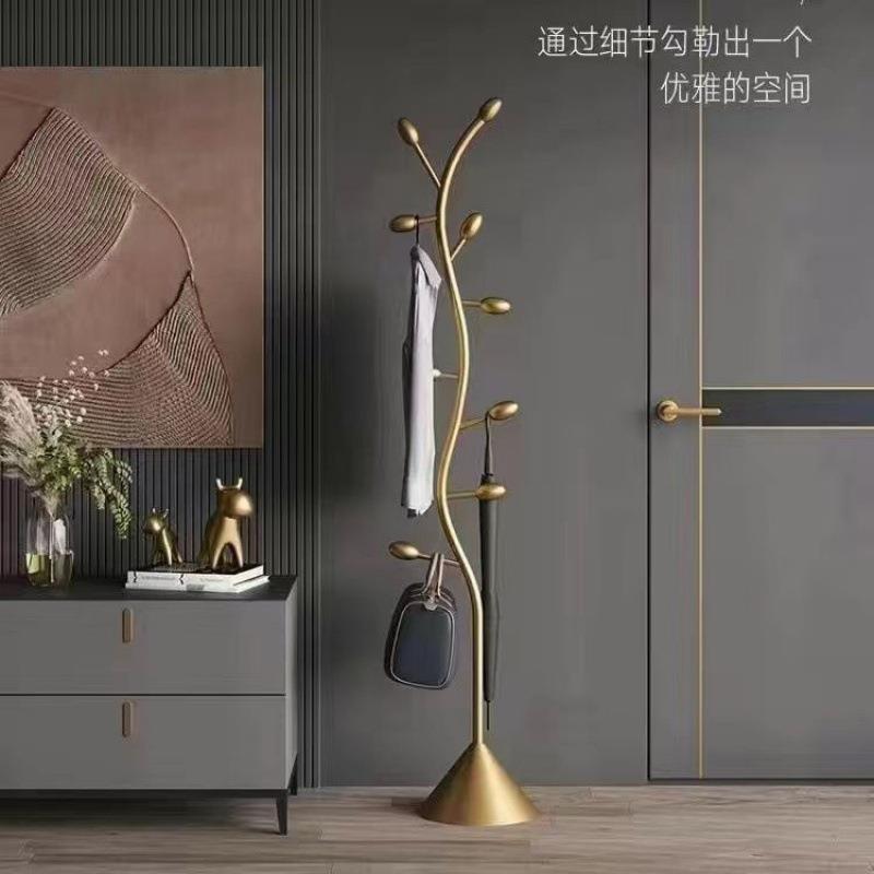 挂衣架落地卧室移动轻奢简易挂衣服架子单杆式衣帽架小型家用室内