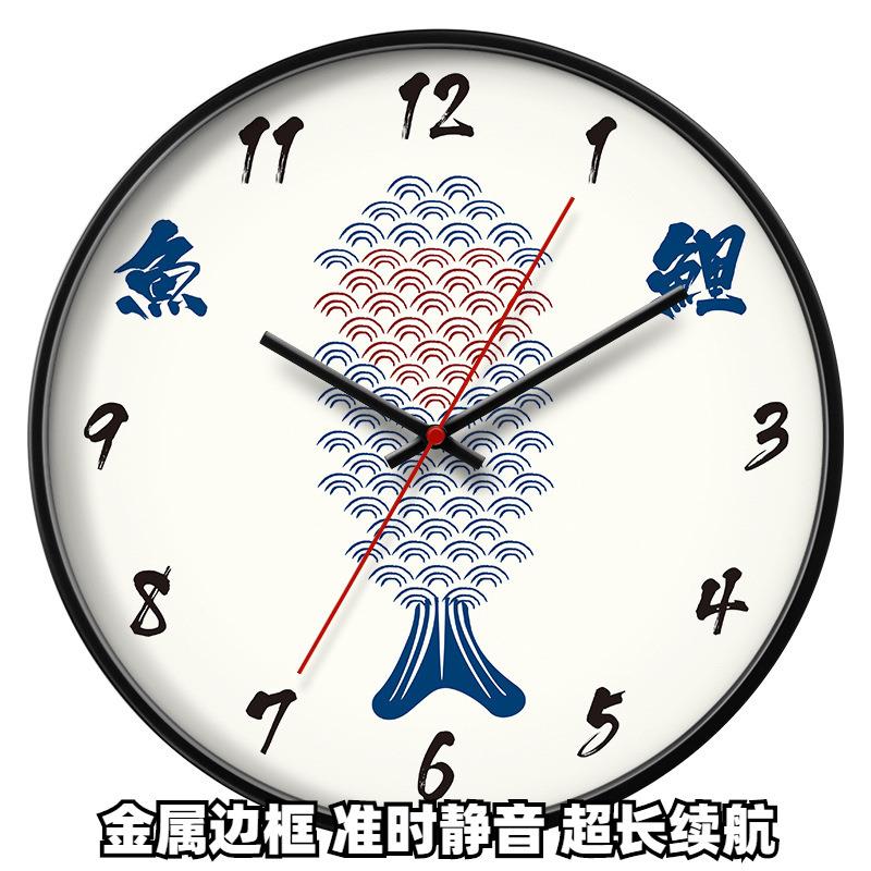 日式和风钟表挂钟客厅家用创意时尚现代简约大气个性石英钟时钟