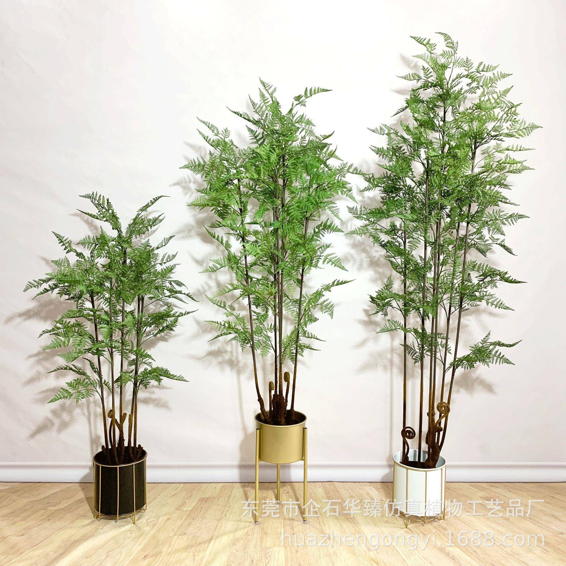 仿真马尾蕨蕨树盆栽室内绿植热带植物大型装饰摆件仿真树