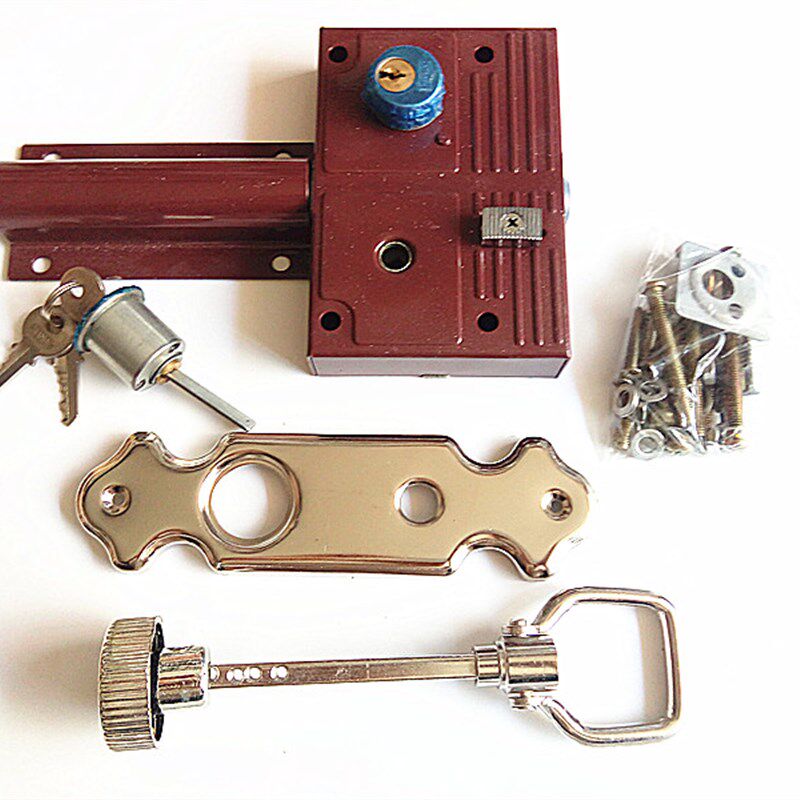 仙阁大门b锁农村大门锁 双开大门锁双扇门机械齿条锁大街门锁208