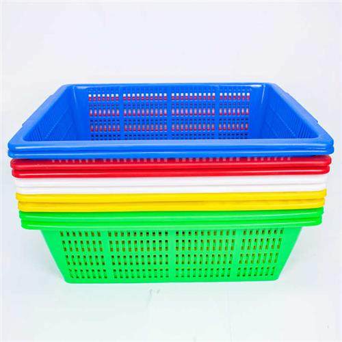 塑料框筐篮子长方形洗蔬菜蓝收纳筐加厚整理周转厨房沥水家用大号,农机/农具/农膜,果蔬采收筐/周转筐,淘宝优惠券,粉丝福利购,淘宝优惠卷