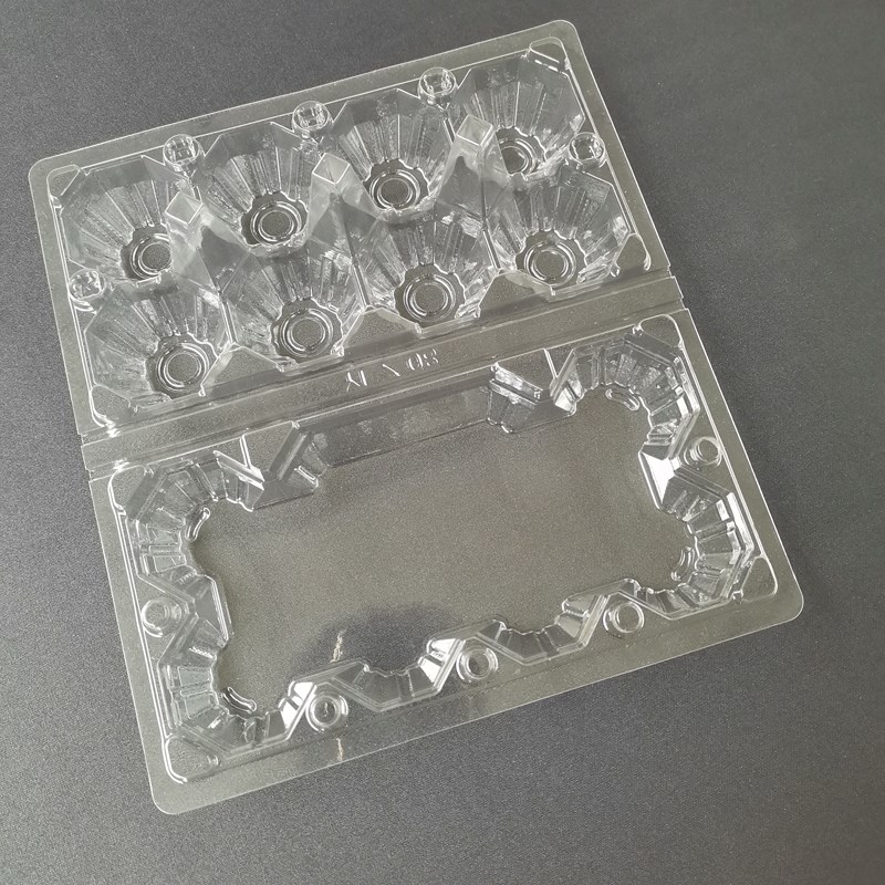 中号8枚10枚15枚一次性透明塑料鸡蛋托 鸭蛋土鸡蛋包装盒标签贴纸
