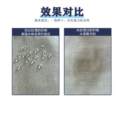 布料衣物纳米涂层液缠花防水超疏水纺织品自干透明防水喷雾涂料