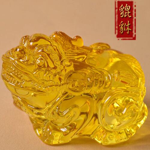 琉璃貔貅一对摆件玄关电视柜办公桌开业礼品中式高端家居饰品轻奢