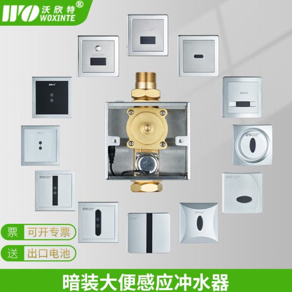 暗装式大便池感应冲水器全自动智能红外线厕所蹲便坑冲洗阀