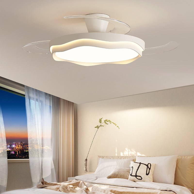 隐形风扇b灯餐厅吊灯2025新款高级感电扇灯中山灯具客厅卧室吊扇