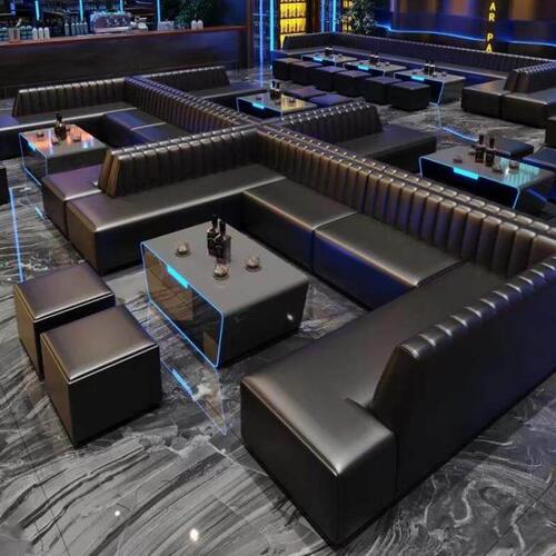 夜总会酒吧ktv沙发练歌厅清吧酒店餐厅包厢转角U型卡座茶几组合