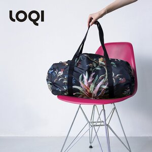 loqi德国LOQI潮流单肩斜挎袋轻便健身包防水折叠大容量短途旅行包