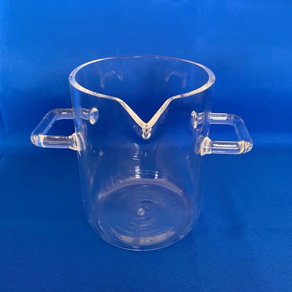 石英加厚烧杯贵金属搅拌提金炼金实验专用2L3L5L10L提炼仪器烧杯