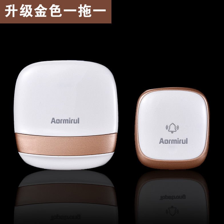 门铃无线家用不用电池远距离电子遥控老人呼叫器防水智能自发电款