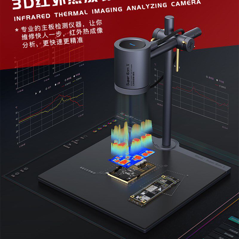 潜力创新3D红外热成像分析速诊仪 PCB手机维修主板短路检测热像仪
