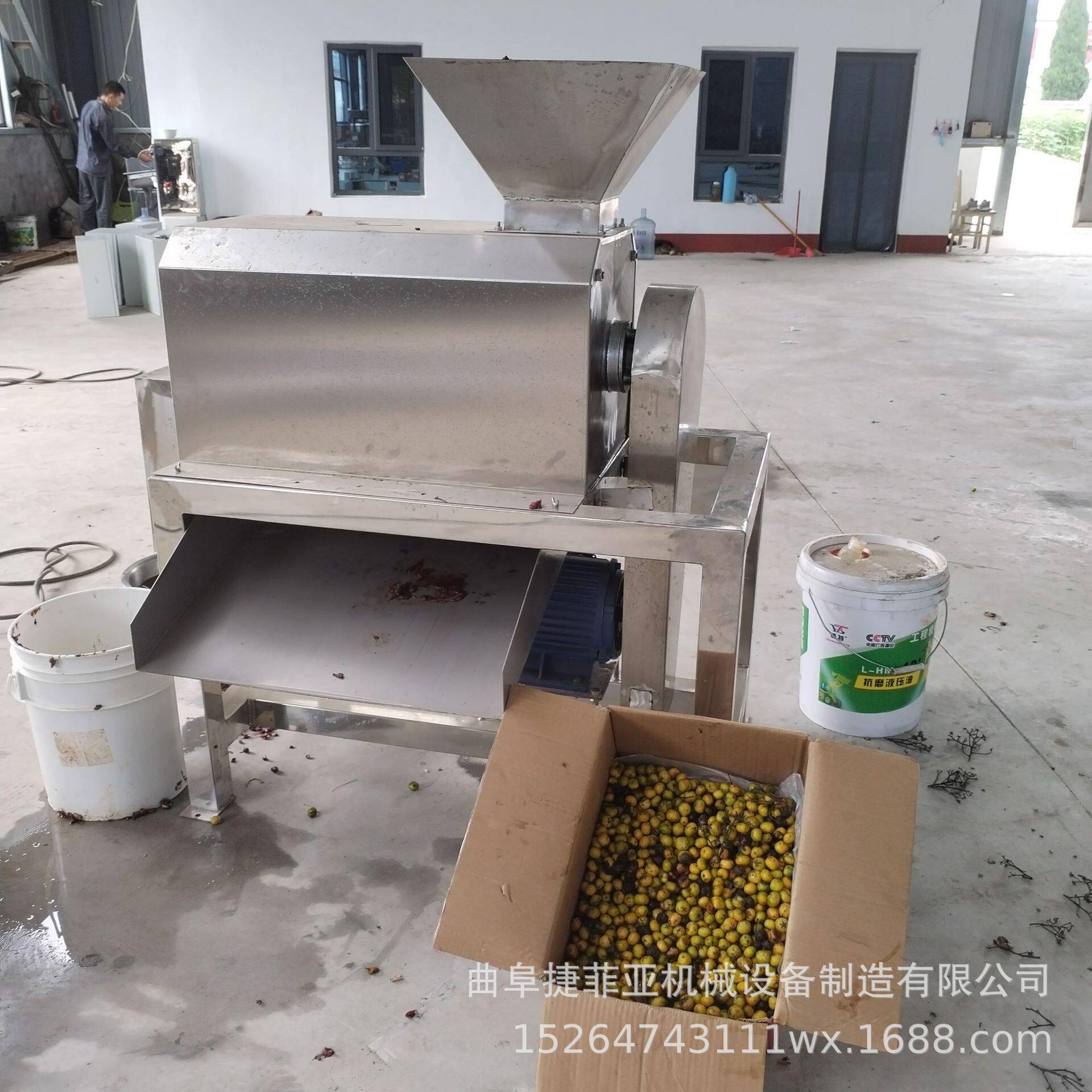 桃李杏枇杷去核机沙棘不老莓番茄打浆机果汁果酒果酱加工去核机