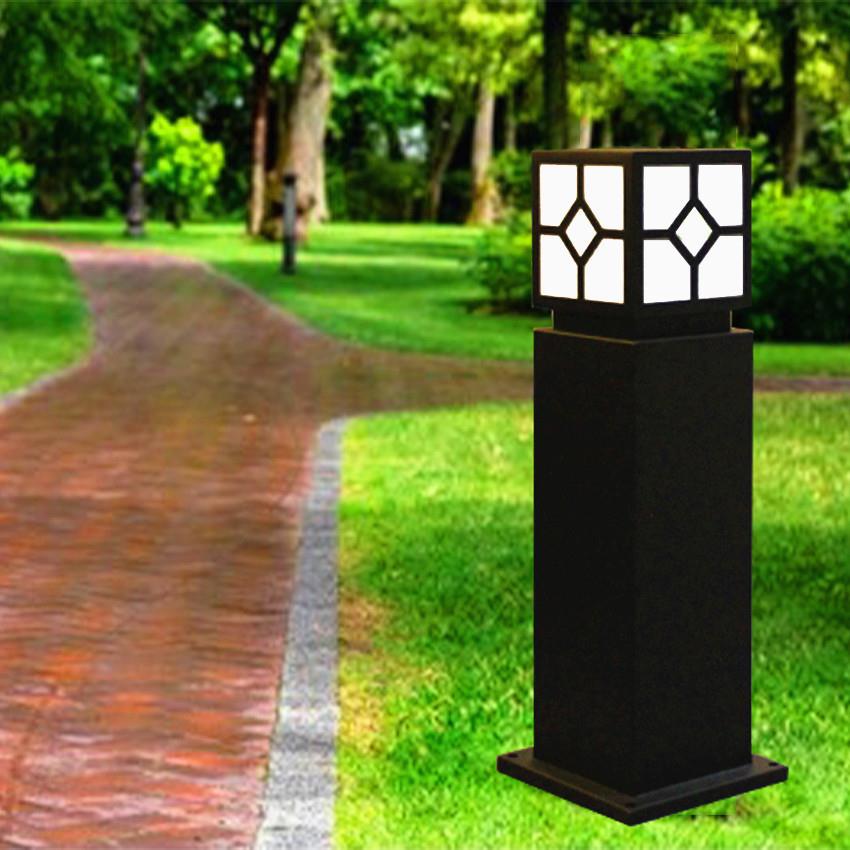 太阳能户外防水简约庭院装饰LED灯方形别墅家用室外新中式草坪灯