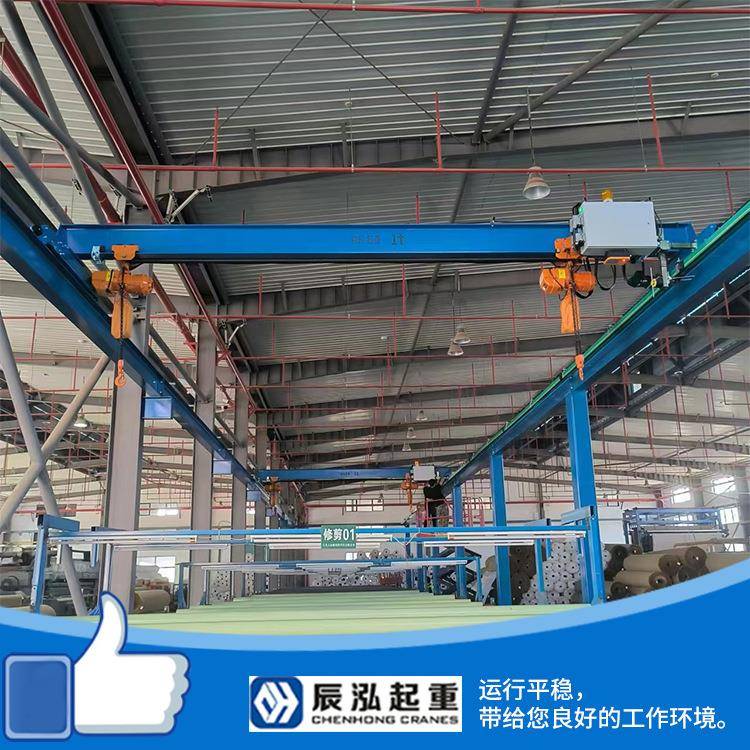 单梁桥式起重机1t行车电动葫芦同时升降起升平稳噪音小悬挂起重机