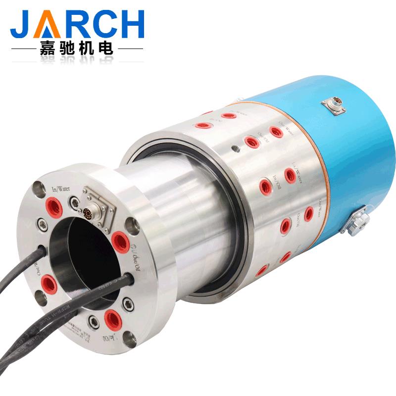 多通路液压旋转传输水油空气滑环过液体过气体旋转接头可定制