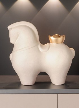 马上有钱红酒架摆件轻奢家居客厅餐边柜酒柜装饰品高级感软装