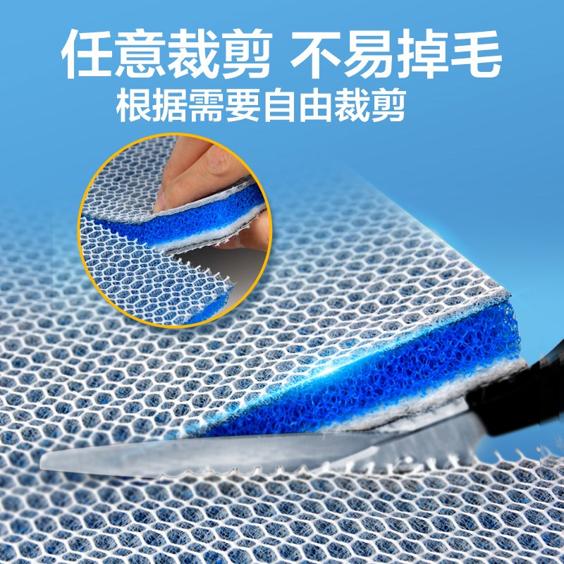 老渔匠鱼缸过滤棉净化鱼缸过滤材料高密度白海绵水族箱净水生化棉
