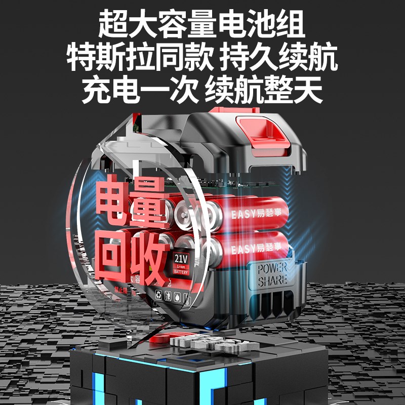 德国涵道暴力涡轮风扇大功率强力鼓风机锂电暴风枪吹风机工业神器