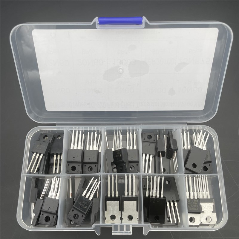 10种场效应三极管包TO-220封装直插2N60/4N60/8N60/13003/75NF75