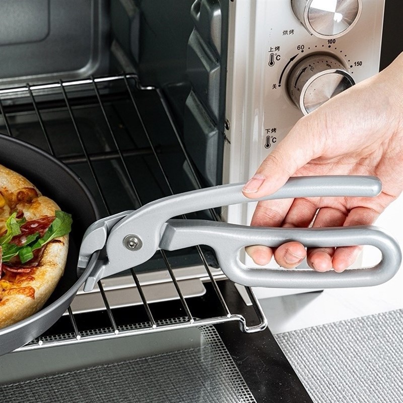 石锅烤盘夹耐高温厨房铁板披萨防滑夹防烫铁盘取碗夹子烤箱专用钳