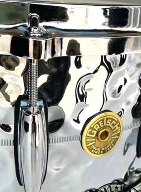 GRETSCH G4164HB手工捶打黄铜镀铬小军鼓14*6.5