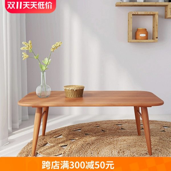 实木茶几日式简约茶桌客厅家用小户型书桌沙发边几榻榻米小方桌